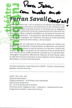 Dédicace Feran Savall 2